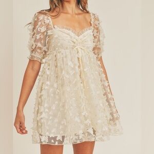 Mable Sunshine Butterfly Off White Bridal Wedding Shower Party Dress